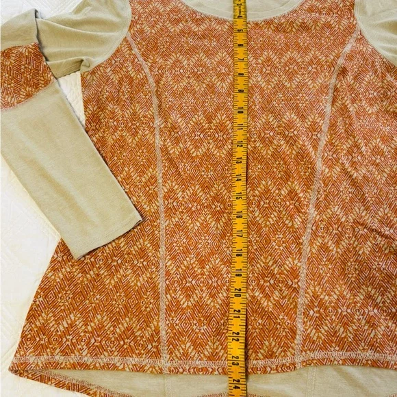 Marmot Long Sleeve Thermal Orange/Neutral Size Medium - Picture 7 of 7